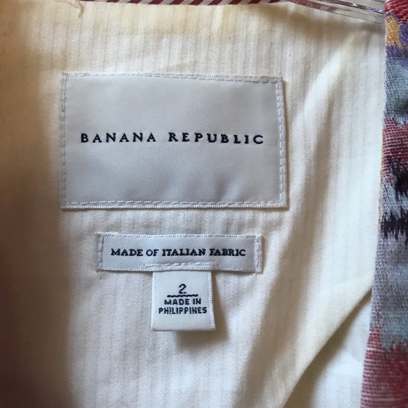 Unlined Italian linen floral belted blazer - Picture 2 of 5